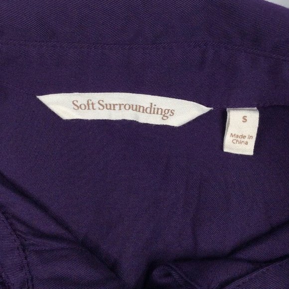 Soft Surroundings Allegretti Tunic Top Womens Size Small Long Sleeve Button Down - Picture 11 of 11